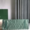 Goyard green Goyardine Coated Canvas and Leather