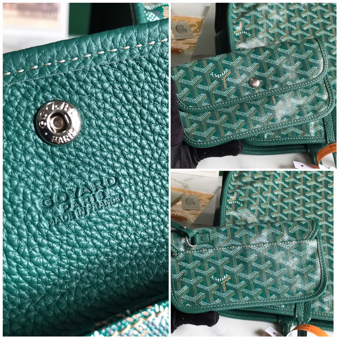 Goyard green Goyardine Coated Canvas and Leather