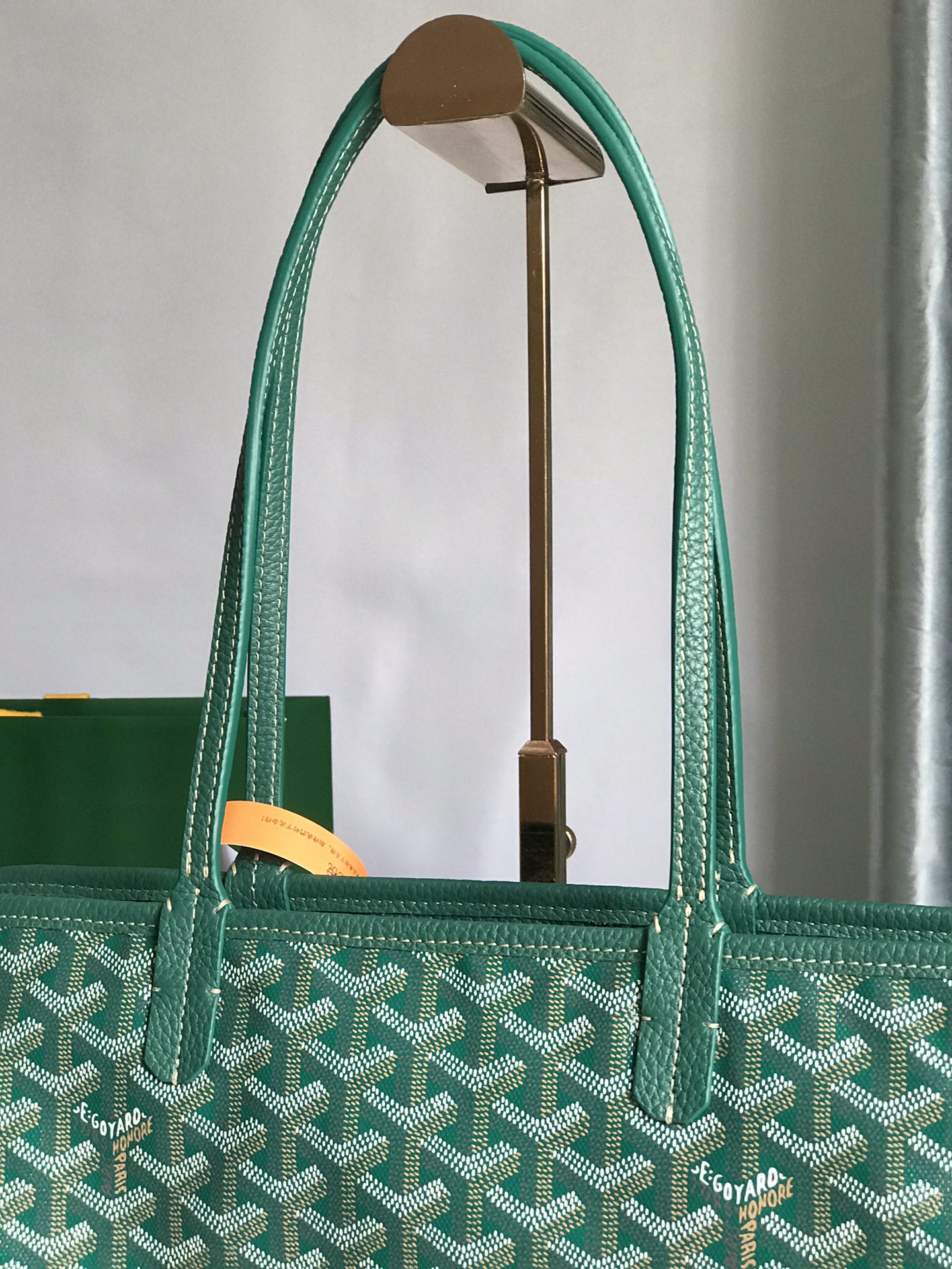 Goyard green Goyardine Coated Canvas and Leather