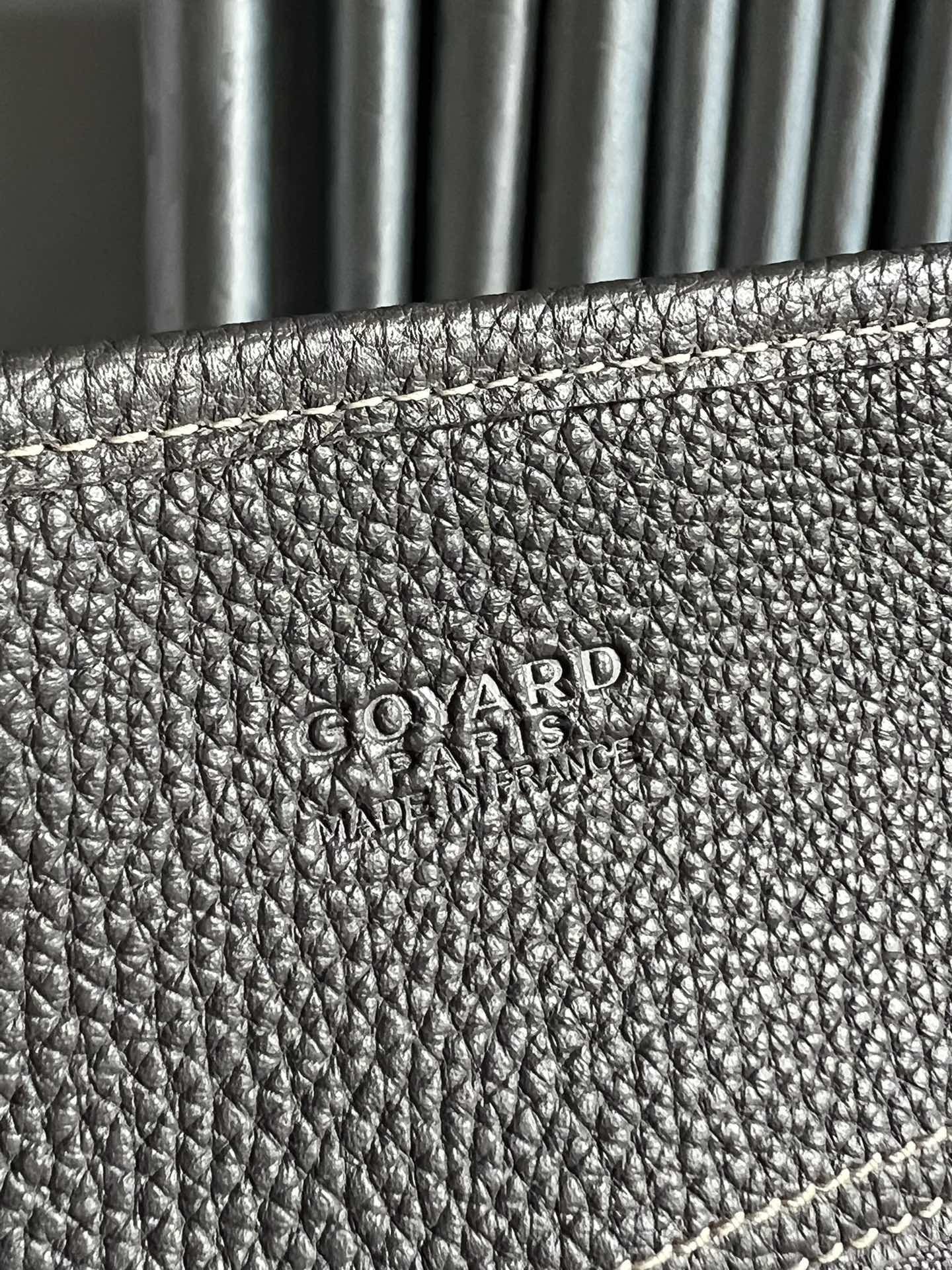 Goyard black  Goyardine Coated Canvas and Leather