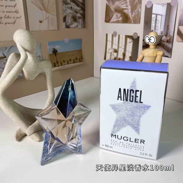 Angel by Thierry Mugler Standing Star Eau de Parfum Spray – Refillable Star Bottle (3.3 oz / 3.4 oz / 100 ml)