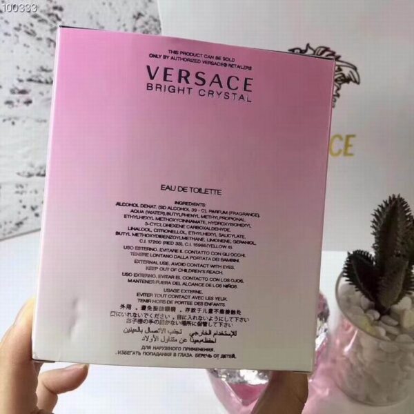 Versace Bright Crystal Eau de Toilette Spray – 3.0 oz / 90ml (For Women)