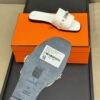 Brand New 2023 Hermes Oran Sandals Leather Rouge Jaipur