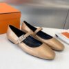 Hermès HERMES Jane Dore Chaussures de ballet en cuir