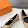 Hermès HERMES Jane Dore Chaussures de ballet en cuir