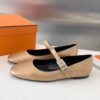 Hermès HERMES Jane Dore Chaussures de ballet en cuir