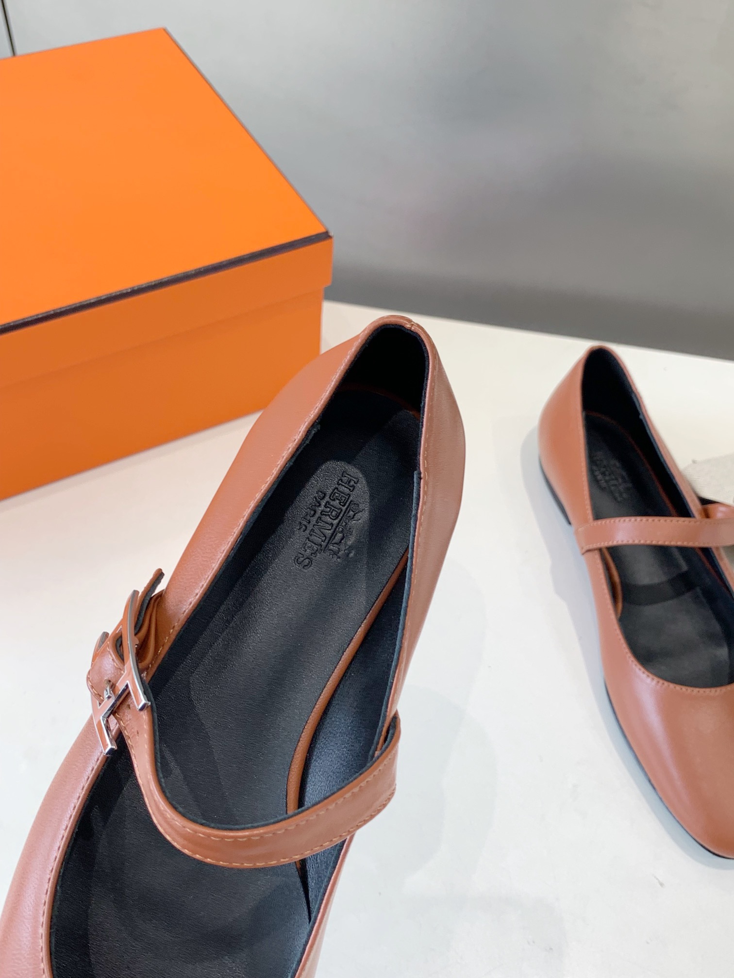 Hermès Hermes Jane Maron Alzan Api Ballet Shoes