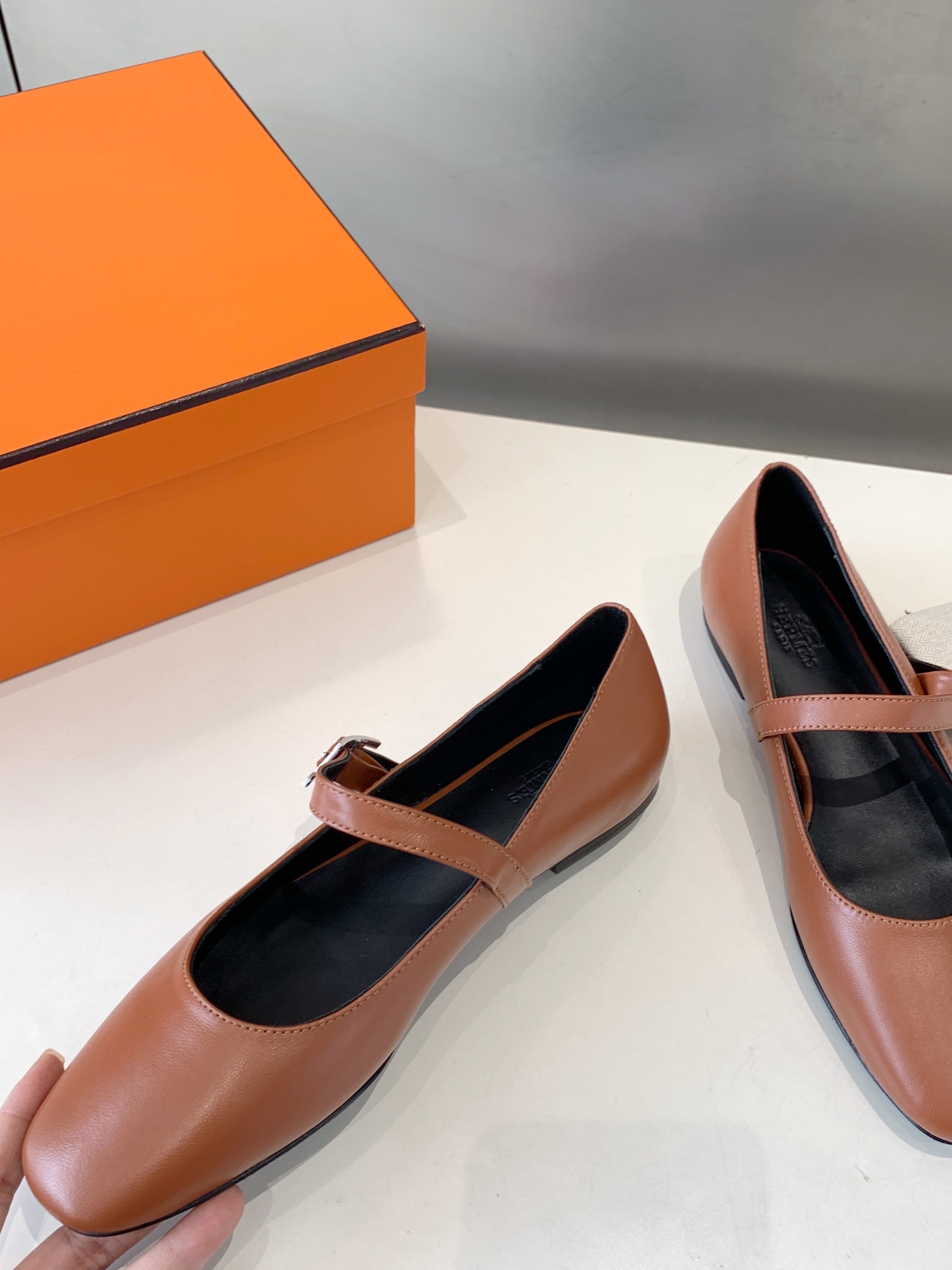 Hermès Hermes Jane Maron Alzan Api Ballet Shoes