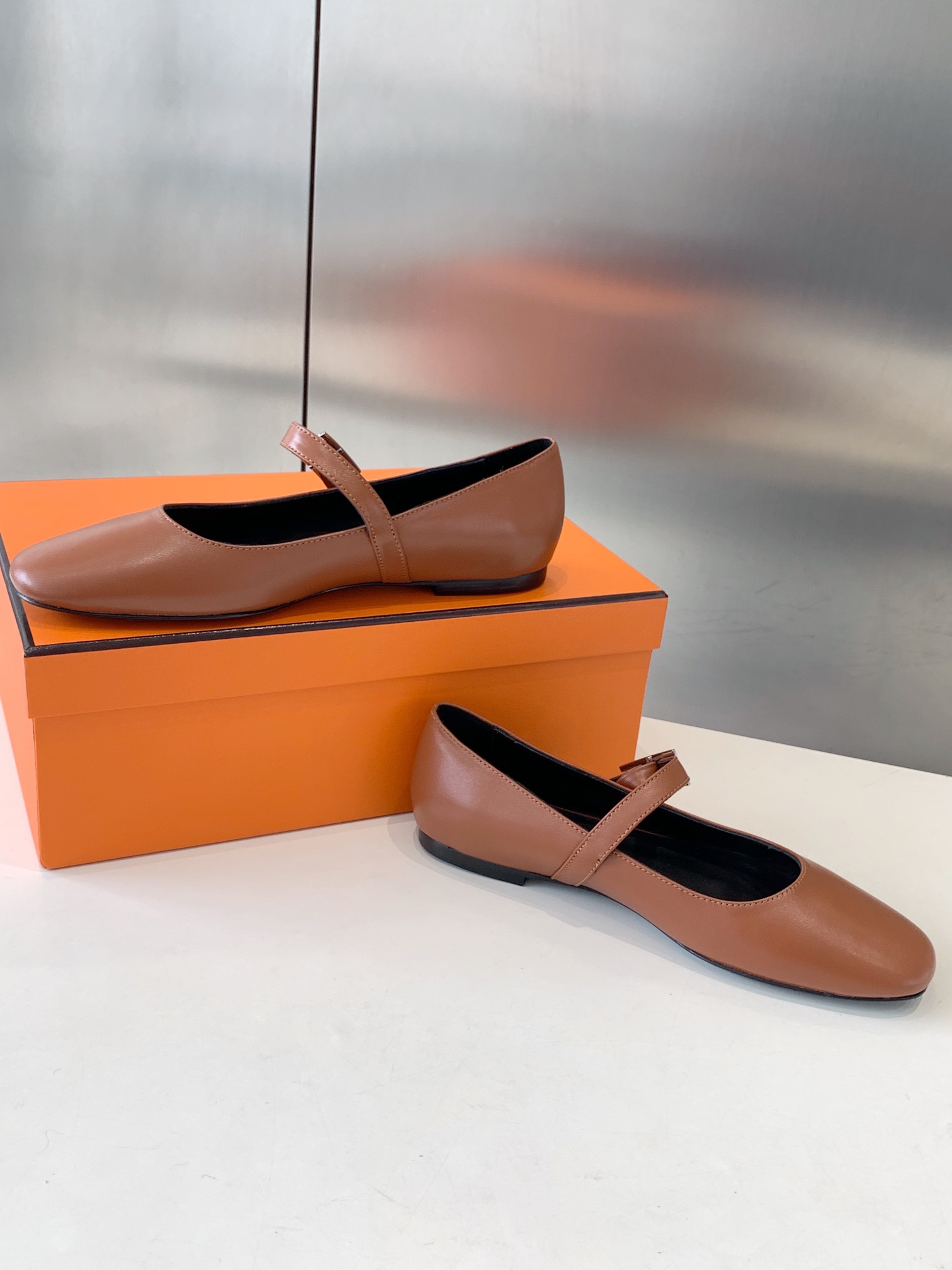 Hermès Hermes Jane Maron Alzan Api Ballet Shoes