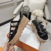Hermes Women Isabella 30 Sandal in Calfskin-Black