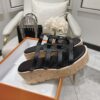 Hermes Women Isabella 30 Sandal in Calfskin-Black