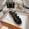 Hermes Women Isabella 30 Sandal in Calfskin-Black