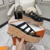 Hermes Women Isabella 30 Sandal in Calfskin-Black