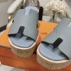 Hermès Eze 30 - Bleu - Chaussures Femme | Hermès