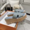 Hermès Eze 30 - Bleu - Chaussures Femme | Hermès