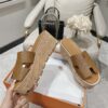Hermès Eze 30 Women's Sandals Brown Size