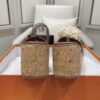 Hermes  Calfskin Cork Eze 30 Sandals  Marron Glaise Sold Out