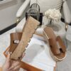 Hermes  Calfskin Cork Eze 30 Sandals  Marron Glaise Sold Out