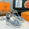 Hermès Hermès Elda Espadrille Women's Sandals blue sky