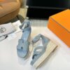 Hermès Hermès Elda Espadrille Women's Sandals blue sky