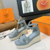 Hermès Hermès Elda Espadrille Women's Sandals blue sky
