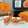 Hermès Hermès Elda Espadrille Women's Sandals Orange