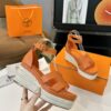 Hermès Hermès Elda Espadrille Women's Sandals Orange