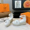 Hermès Women's White Hermès Elda Wedges