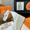 Hermès Women's White Hermès Elda Wedges