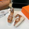 Hermès Hermès Elda Espadrille Women's Sandals  brown