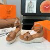 Hermès Hermès Elda Espadrille Women's Sandals  brown