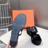 Hermès Lipari 70 sandal - Black | Hermès USA