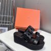 Hermès Lipari 70 sandal - Black | Hermès USA