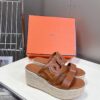 HERMÈS Nappa Bikini Sandals – Gold