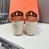 HERMÈS Nappa Bikini Sandals – Gold
