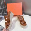 HERMÈS Nappa Bikini Sandals – Gold