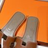Hermès Oran Sandal – Brown Gold Calfskin