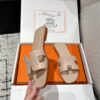 Hermès Oran Sandal – Nude Light Beige Calfskin,