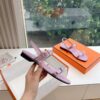 Hermes Calfskin Cristal Sandals Purple Sold Out Okify Hermes Sandals Purple