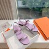 Hermes Calfskin Cristal Sandals Purple Sold Out Okify Hermes Sandals Purple