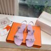 Hermes Calfskin Cristal Sandals Purple Sold Out Okify Hermes Sandals Purple