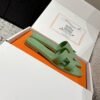 Hermès Women's Sandals Hermès Women's Sandals Green Leather