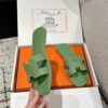 Hermès Women's Sandals Hermès Women's Sandals Green Leather
