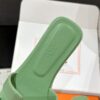 Hermès Women's Sandals Hermès Women's Sandals Green Leather