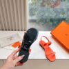 Hermes Calfskin Cristal Sandals orange Sold Out