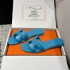Hermès Oran Sandal – Bleu Cameo