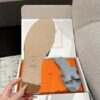 Oran leather sandal Hermès Grey  Leather