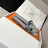 Oran leather sandal Hermès Grey  Leather