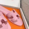 Hermès Oran Sandals – Rose Pink Leather