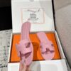 Hermès Oran Sandals – Rose Pink Leather